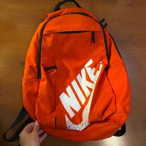 orange nike bookbag